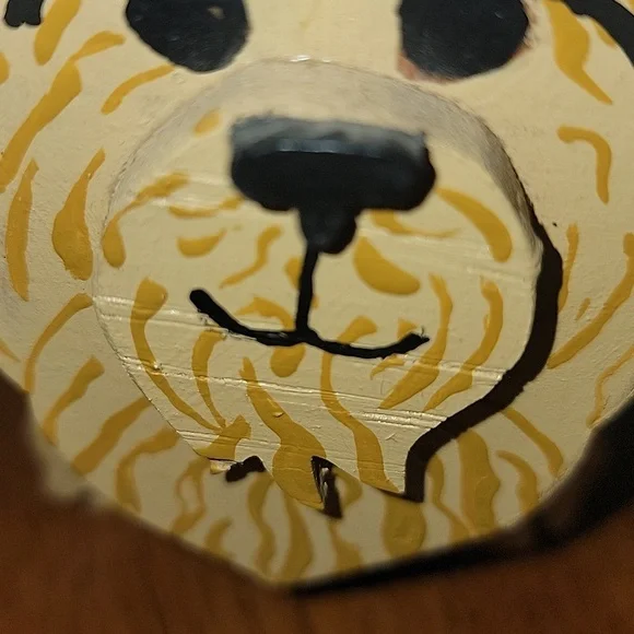 Wooden Yorkie Statue - Picture 4 of 4